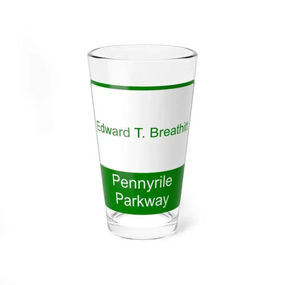 Edward T Breathitt Pennyrile Parkway Shield (Kentucky) (Road Sign) Pint Glass 16oz 16oz - Go Mug Yourself