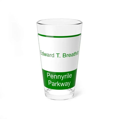 Edward T Breathitt Pennyrile Parkway Shield (Kentucky) (Road Sign) Pint Glss 16oz 16oz - Go Mug Yourself