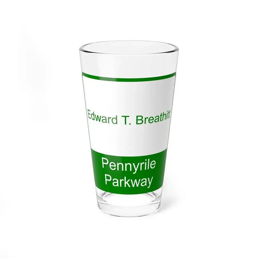 Edward T Breathitt Pennyrile Parkway Shield (Kentucky) (Road Sign) Pint Glss 16oz 16oz - Go Mug Yourself