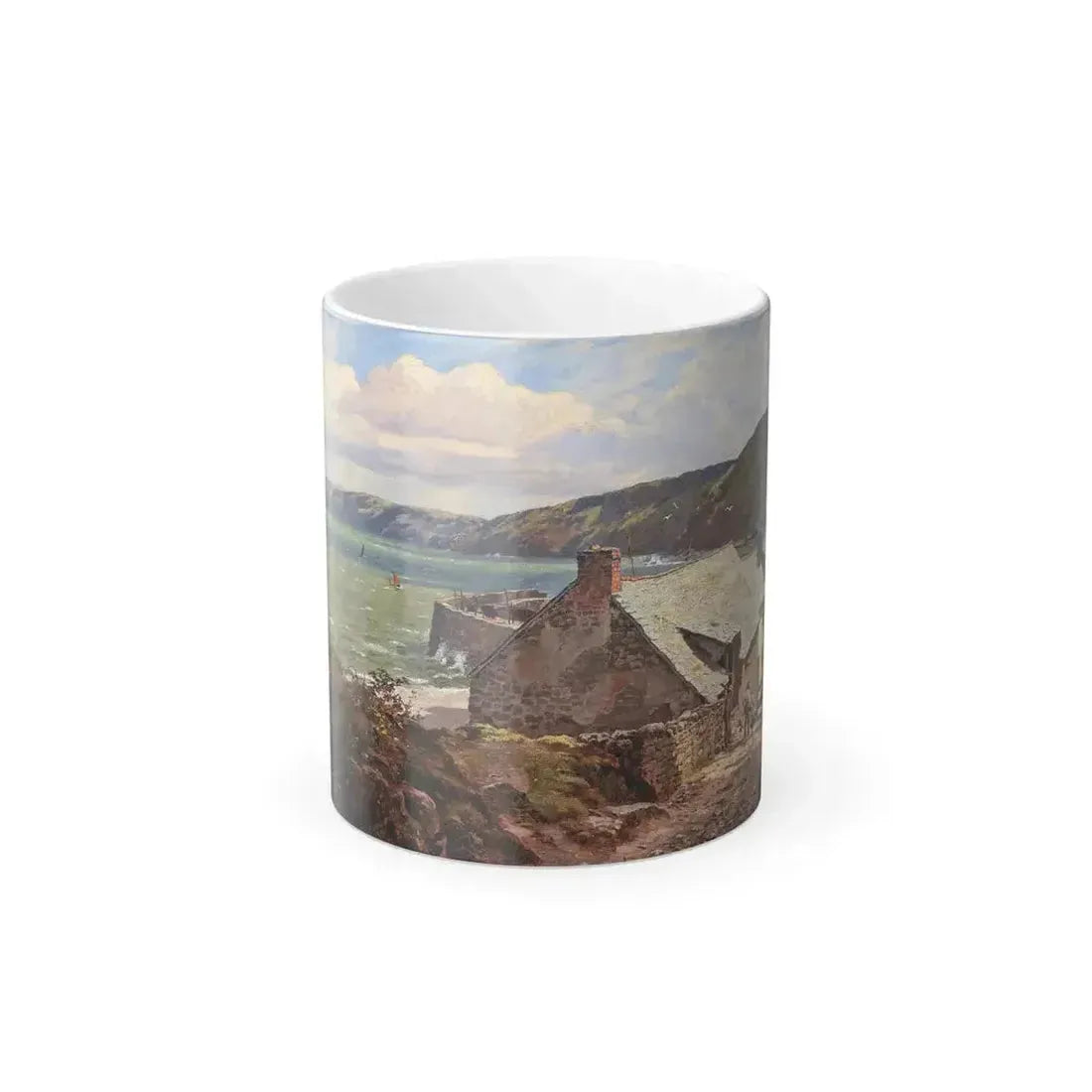 Edward Wilkins Waite (1854-1924) Clovelly - 1881 - Color Changing Mug 11oz 11oz - Go Mug Yourself