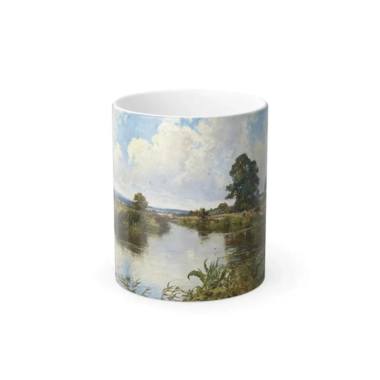 Edward Wilkins Waite (1854-1924) The Rother at Fittleworth - Color Changing Mug 11oz 11oz - Go Mug Yourself