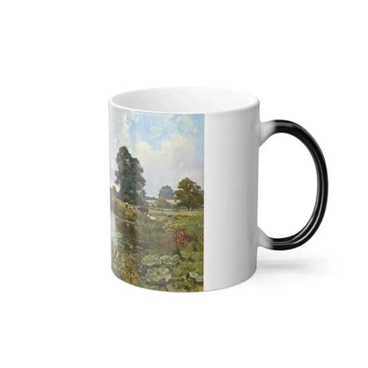 Edward Wilkins Waite (1854-1924) The Rother at Fittleworth - Color Changing Mug 11oz - Go Mug Yourself