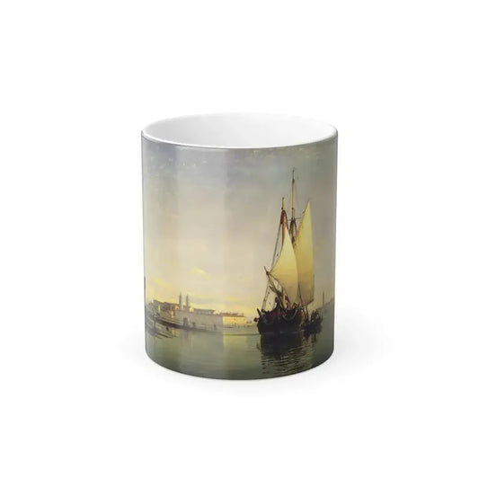 Edward William Cooke (1811-1880) on the lagoon of venice - 1853 - Color Changing Mug 11oz 11oz - Go Mug Yourself