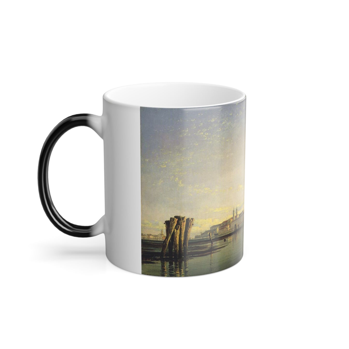 Edward William Cooke (1811-1880) on the lagoon of venice - 1853 - Color Changing Mug 11oz-Go Mug Yourself