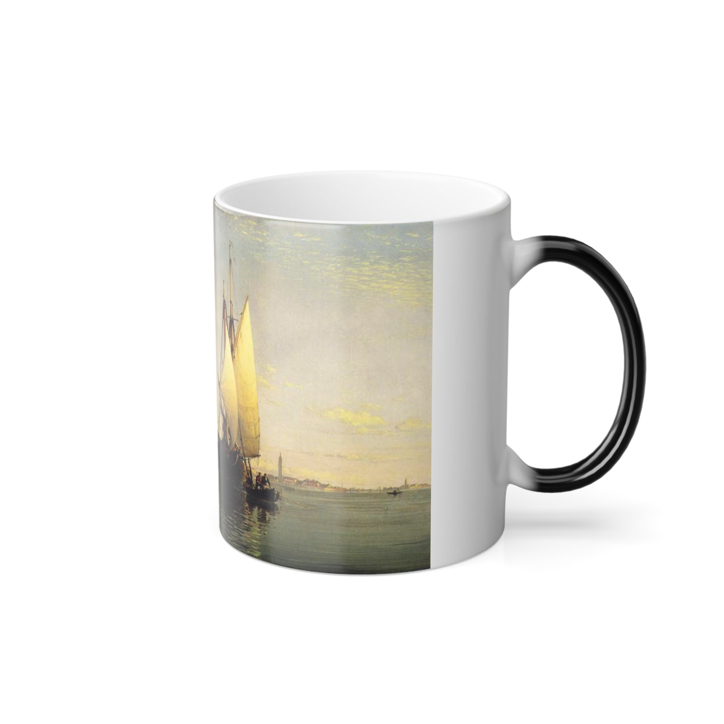 Edward William Cooke (1811-1880) on the lagoon of venice - 1853 - Color Changing Mug 11oz-Go Mug Yourself