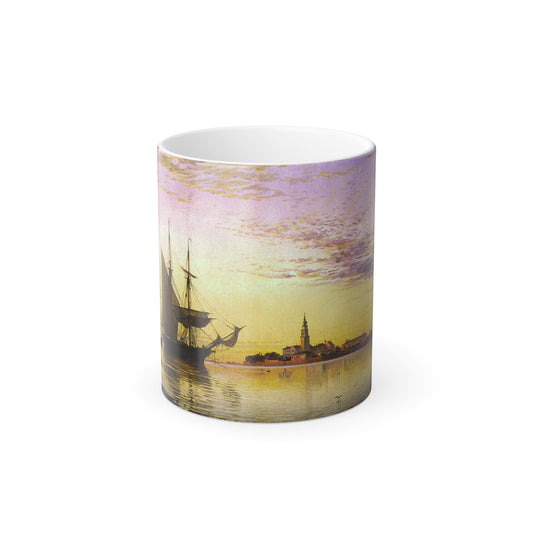 Edward William Cooke (1811-1880) The Armenian Convent, Venice - Oil on canvas 1855 - Color Changing Mug 11oz-11oz-Go Mug Yourself
