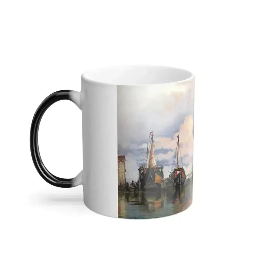 Edward William Cooke (1811-1880) The Church Of The Gesuati And Riva Delle Zattere, With San Giorgio Magg-0 - Color Changing Mug 11oz - Go Mug Yourself
