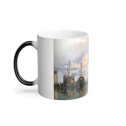 Edward William Cooke (1811-1880) The Church Of The Gesuati And Riva Delle Zattere, With San Giorgio Magg-0 - Color Changing Mug 11oz - Go Mug Yourself