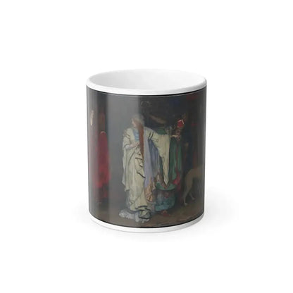 Edwin Austin Abbey (1852-1911) %22King Lear,%22 Act I, Scene I - Oil on Canvas 1898 - Color Changing Mug 11oz 11oz - Go Mug Yourself