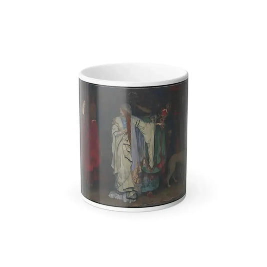 Edwin Austin Abbey (1852-1911) %22King Lear,%22 Act I, Scene I - Oil on Canvas 1898 - Color Changing Mug 11oz 11oz - Go Mug Yourself