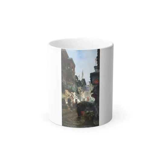 Edwin Deakin (1838-1923) A Bit of Old China, San Francisco - Oil on canvas 1905 - Color Changing Mug 11oz 11oz - Go Mug Yourself