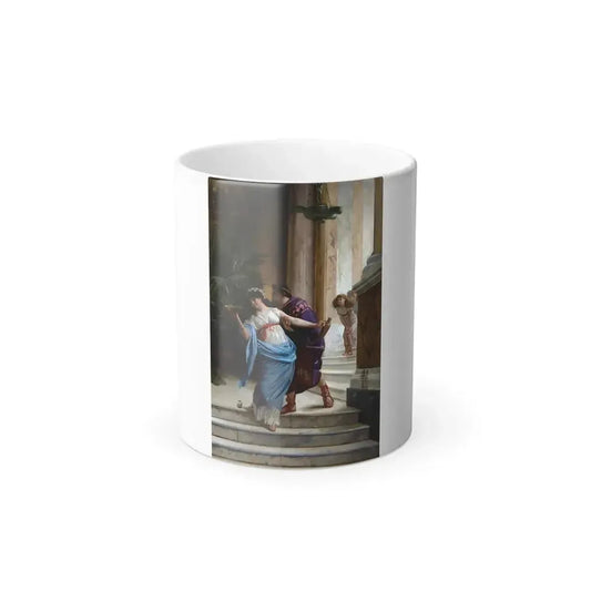 Edwin Howland Blashfield (1848-1936) The Lover's Advance - Oil on Canvas - Color Changing Mug 11oz 11oz - Go Mug Yourself