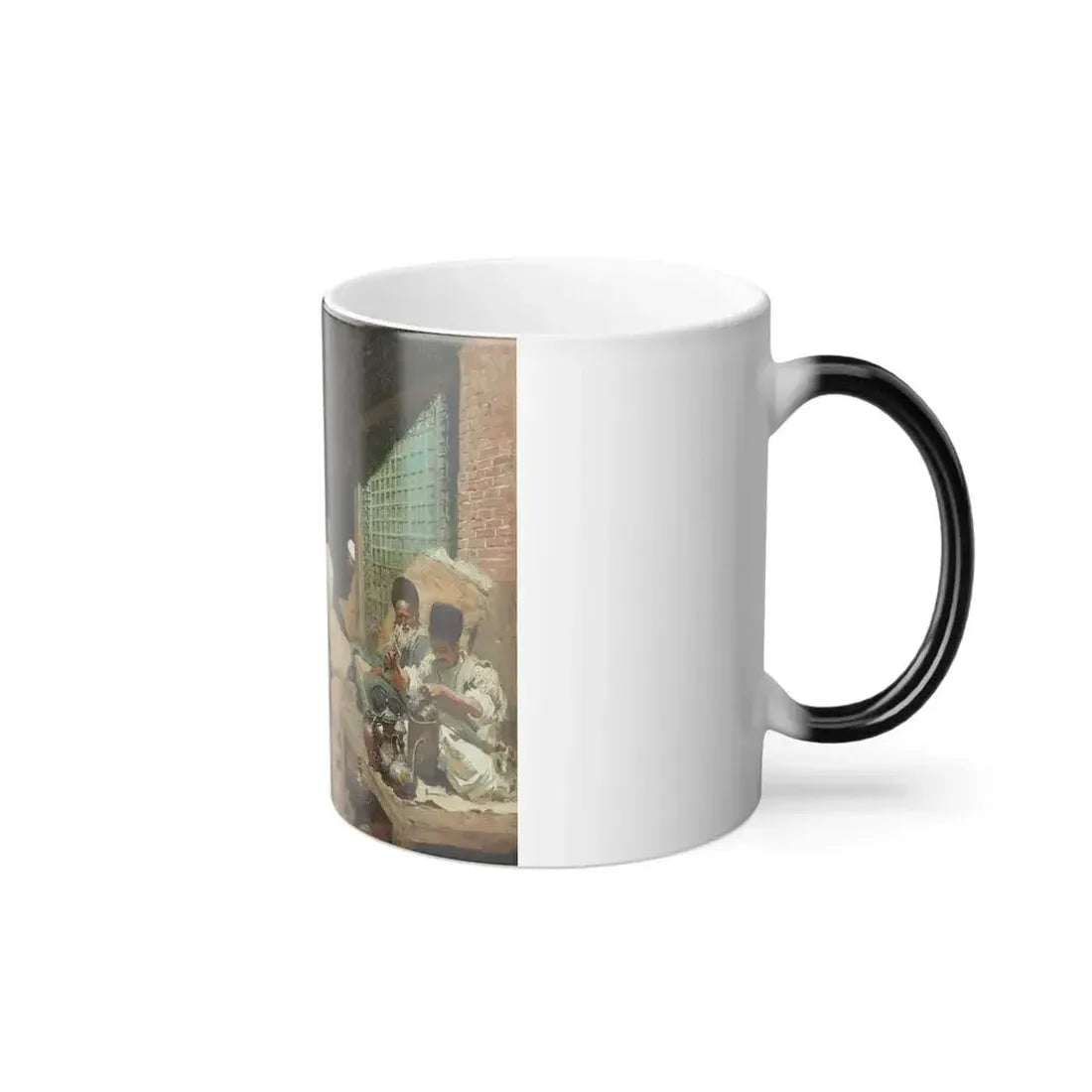 Edwin Lord Weeks (1849-1903) A Market in Ispahan - Oil on Canvas - Color Changing Mug 11oz - Go Mug Yourself