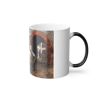 Edwin Lord Weeks (1849-1903) A Moorish Blacksmith - oil on canvas - Color Changing Mug 11oz-Go Mug Yourself