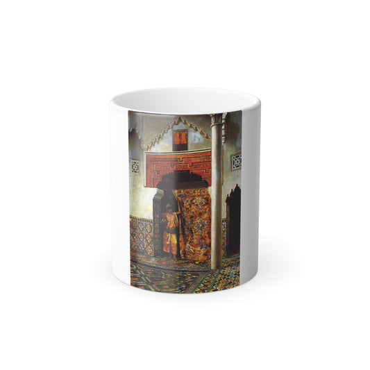 Edwin Lord Weeks (1849-1903) A Moorish Interior - oil on canvas 1877 - Color Changing Mug 11oz-11oz-Go Mug Yourself