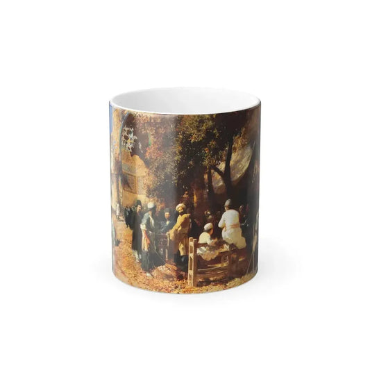 Edwin Lord Weeks (1849-1903) A Persian Cafe - oil on canvas - Color Changing Mug 11oz 11oz - Go Mug Yourself