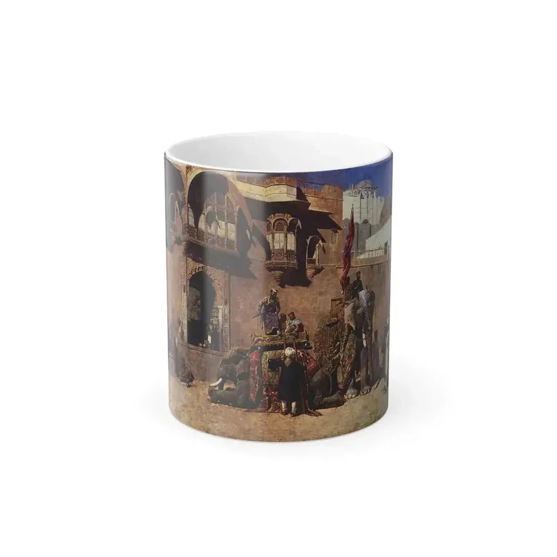 Edwin Lord Weeks (1849-1903) A Rajah Of Jodhpur - Oil on canvas c1888 - Color Changing Mug 11oz 11oz - Go Mug Yourself