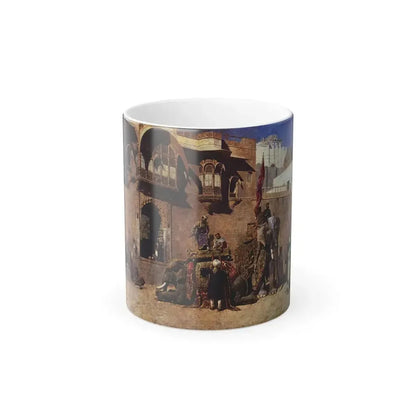 Edwin Lord Weeks (1849-1903) A Rajah Of Jodhpur - Oil on canvas c1888 - Color Changing Mug 11oz 11oz - Go Mug Yourself