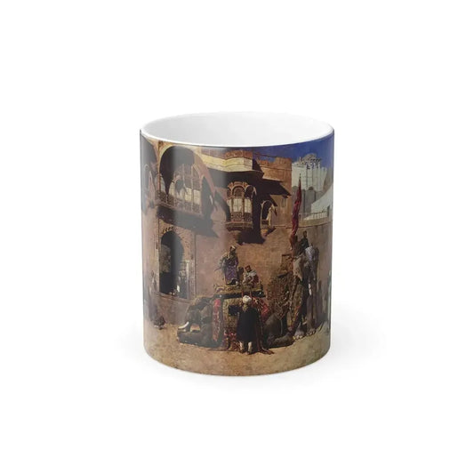 Edwin Lord Weeks (1849-1903) A Rajah Of Jodhpur - Oil on canvas c1888 - Color Changing Mug 11oz 11oz - Go Mug Yourself
