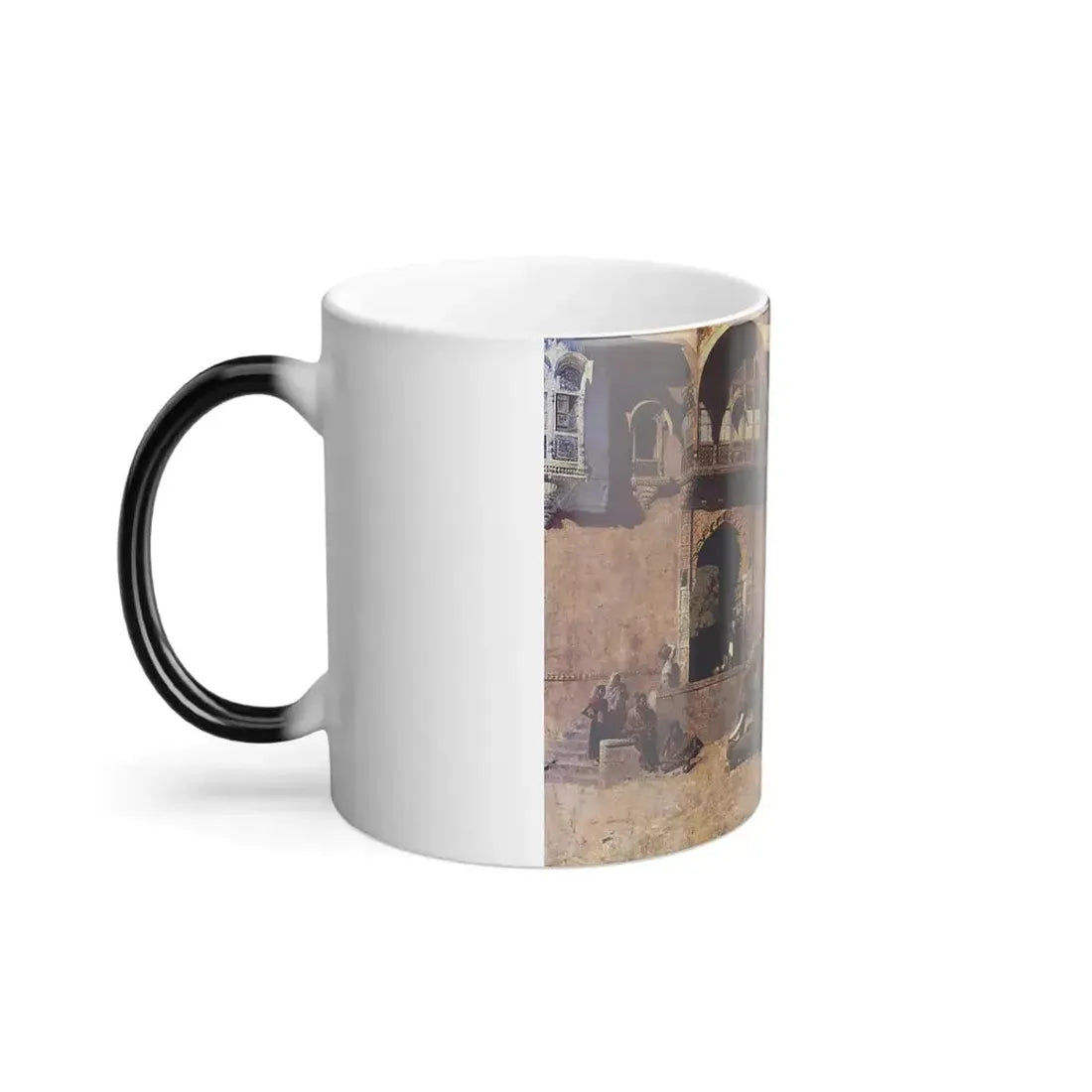 Edwin Lord Weeks (1849-1903) A Rajah Of Jodhpur - Oil on canvas c1888 - Color Changing Mug 11oz - Go Mug Yourself