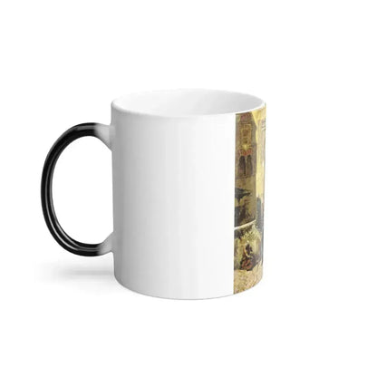 Edwin Lord Weeks (1849-1903) Entering the Mosque - oil on canvas c1885 - Color Changing Mug 11oz - Go Mug Yourself
