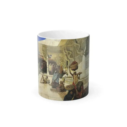 Edwin Lord Weeks (1849-1903) Festival at Fatehpur Sikri - oil on canvas c1885 - Color Changing Mug 11oz 11oz - Go Mug Yourself