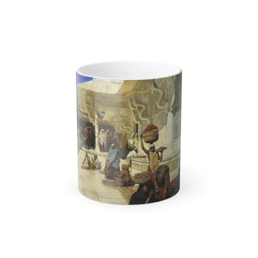 Edwin Lord Weeks (1849-1903) Festival at Fatehpur Sikri - oil on canvas c1885 - Color Changing Mug 11oz 11oz - Go Mug Yourself