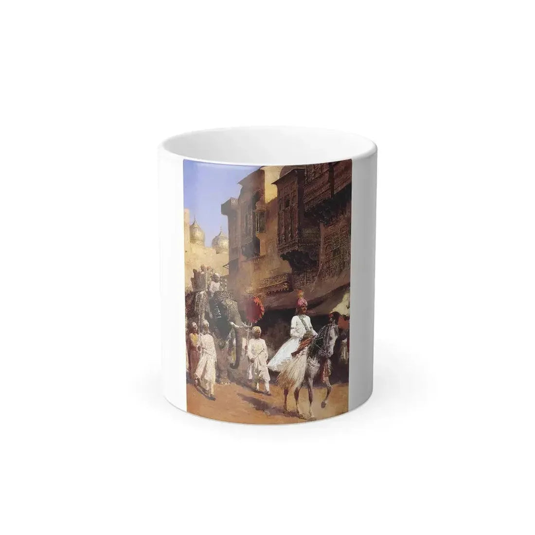 Edwin Lord Weeks (1849-1903) Indian Prince And Parade Cermony - Oil on canvas - Color Changing Mug 11oz 11oz - Go Mug Yourself