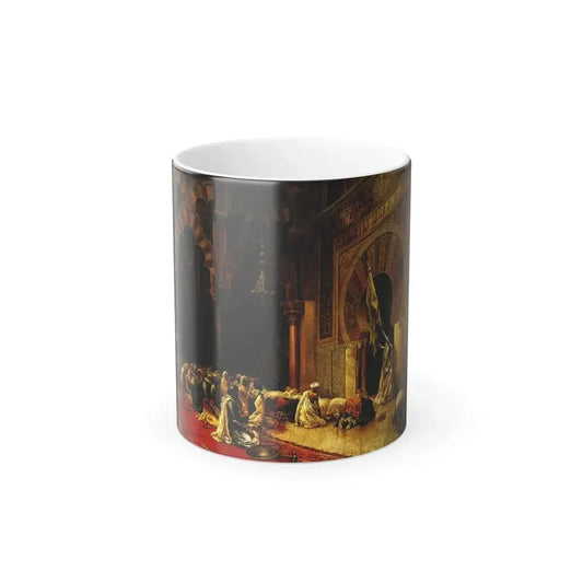 Edwin Lord Weeks (1849-1903) Interior of the Mosque at Cordova - Oil on canvas c1880-1889 - Color Changing Mug 11oz 11oz - Go Mug Yourself