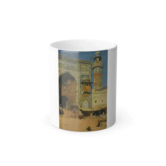 Edwin Lord Weeks (1849-1903) Jumma Musjed Lahore India - Oil On Canvas - Color Changing Mug 11oz 11oz - Go Mug Yourself