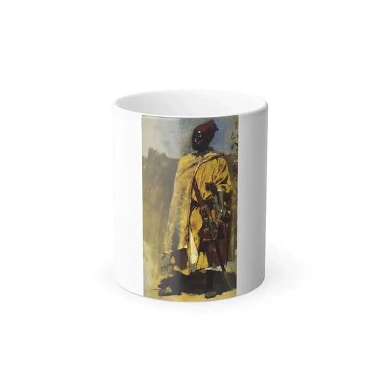 Edwin Lord Weeks (1849-1903) Moorish Guard - oil on canvas - Color Changing Mug 11oz 11oz - Go Mug Yourself