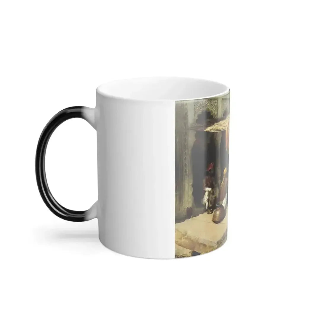 Edwin Lord Weeks (1849-1903) Outside an Indian Dye House - oil on canvas c1885 - Color Changing Mug 11oz - Go Mug Yourself