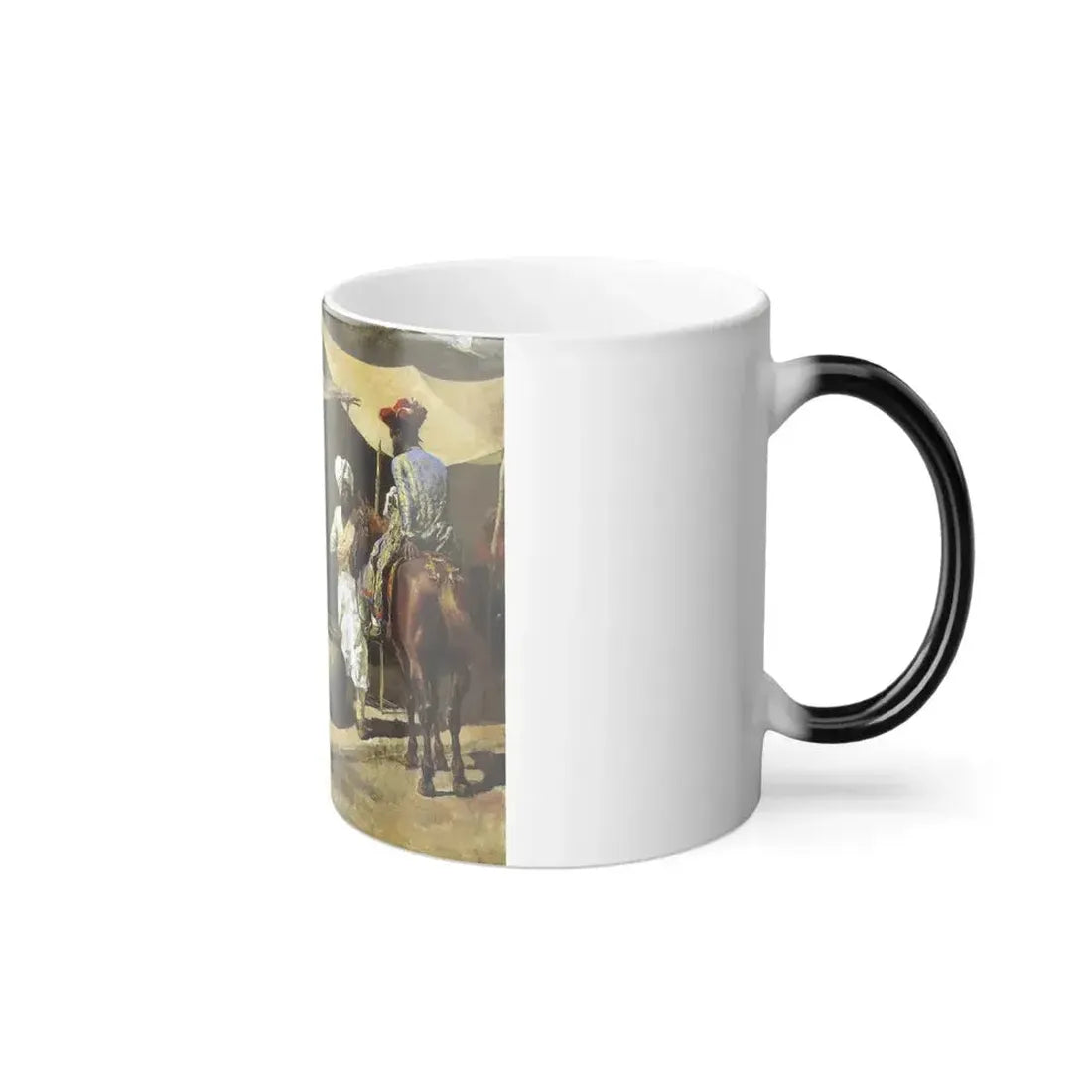 Edwin Lord Weeks (1849-1903) Outside an Indian Dye House - oil on canvas c1885 - Color Changing Mug 11oz - Go Mug Yourself