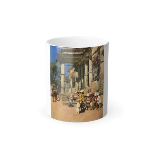 Edwin Lord Weeks (1849-1903) Portico of a Mosque, Ahmedabad - oil on canvas - Color Changing Mug 11oz 11oz - Go Mug Yourself