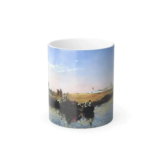 Edwin Lord Weeks (1849-1903) Scene at Sale, Morocco - oil on canvas 1879 - Color Changing Mug 11oz 11oz - Go Mug Yourself