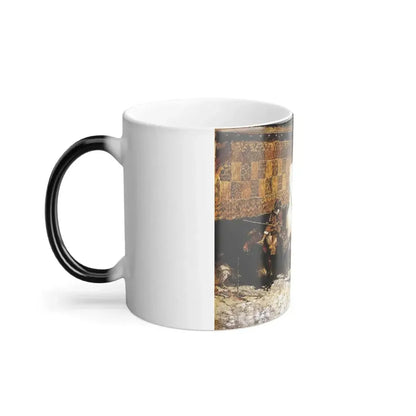 Edwin Lord Weeks (1849-1903) The Arab Gunsmith - c1880 - Color Changing Mug 11oz - Go Mug Yourself