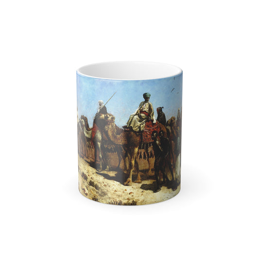 Edwin Lord Weeks (1849-1903) The Caravan - oil on canvas 1887 - Color Changing Mug 11oz-11oz-Go Mug Yourself