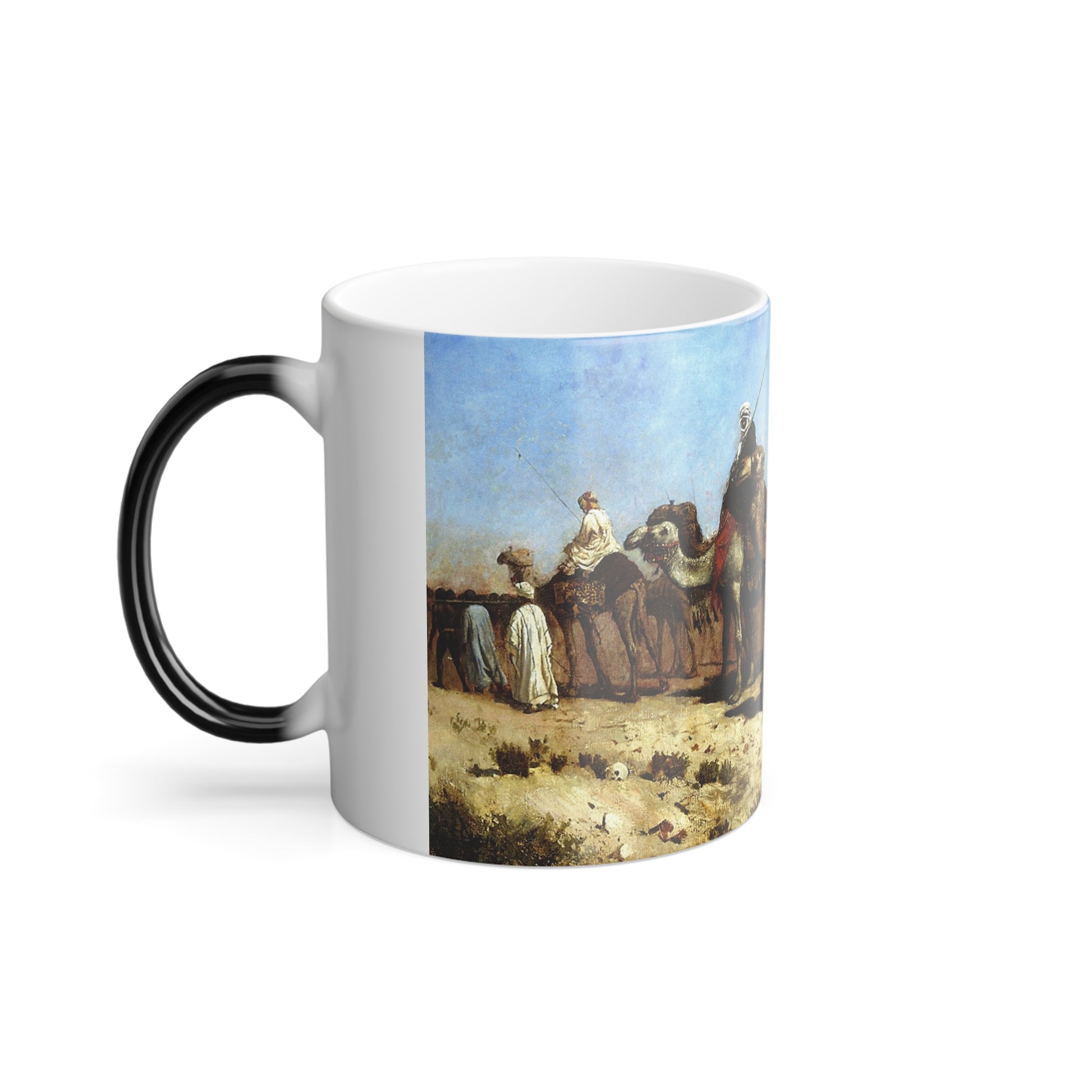Edwin Lord Weeks (1849-1903) The Caravan - oil on canvas 1887 - Color Changing Mug 11oz-Go Mug Yourself