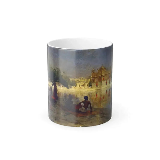 Edwin Lord Weeks (1849-1903) The Golden Temple, Amritsar - oil on canvas 1890 - Color Changing Mug 11oz 11oz - Go Mug Yourself