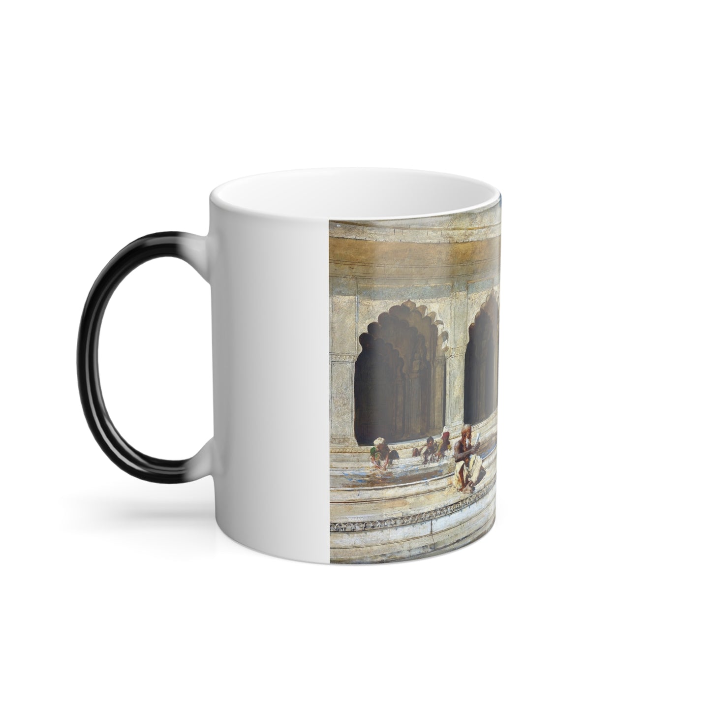 Edwin Lord Weeks (1849-1903) The Pearl Mosque, Agra - Oil on Canvas - Color Changing Mug 11oz-Go Mug Yourself