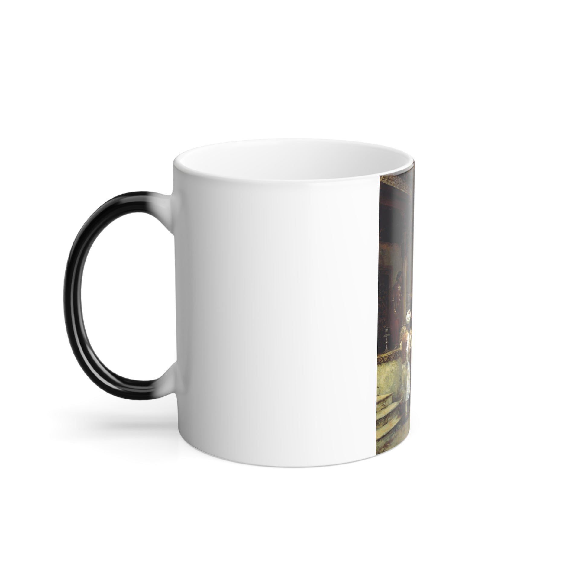Edwin Lord Weeks (1849-1903) The Silk Merchants - oil on canvas - Color Changing Mug 11oz-Go Mug Yourself