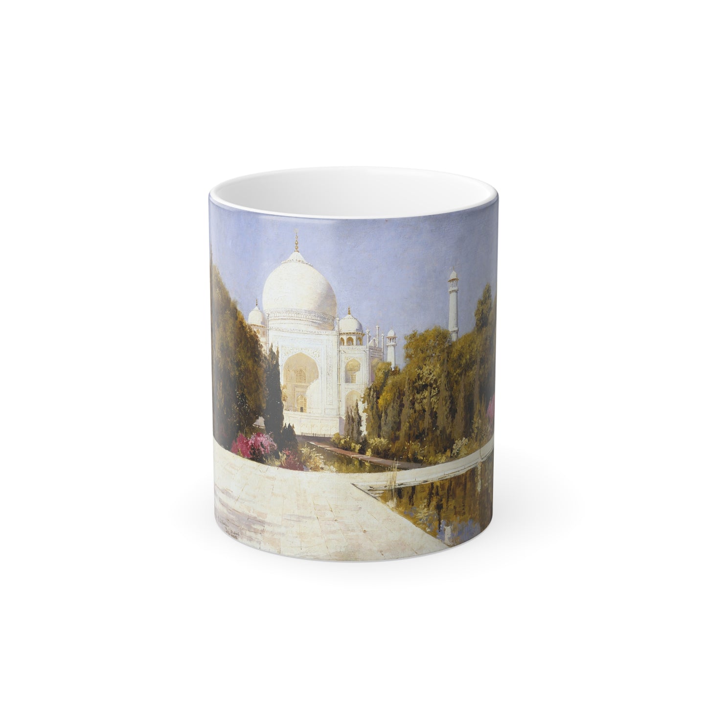 Edwin Lord Weeks (1849-1903) The Taj Mahal - oil on canvas 1883 - Color Changing Mug 11oz-11oz-Go Mug Yourself