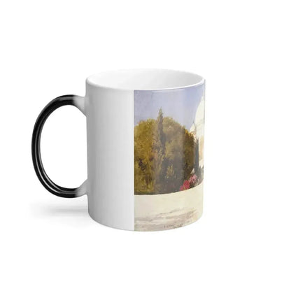 Edwin Lord Weeks (1849-1903) The Taj Mahal - Oil on composition board 1883 - Color Changing Mug 11oz - Go Mug Yourself