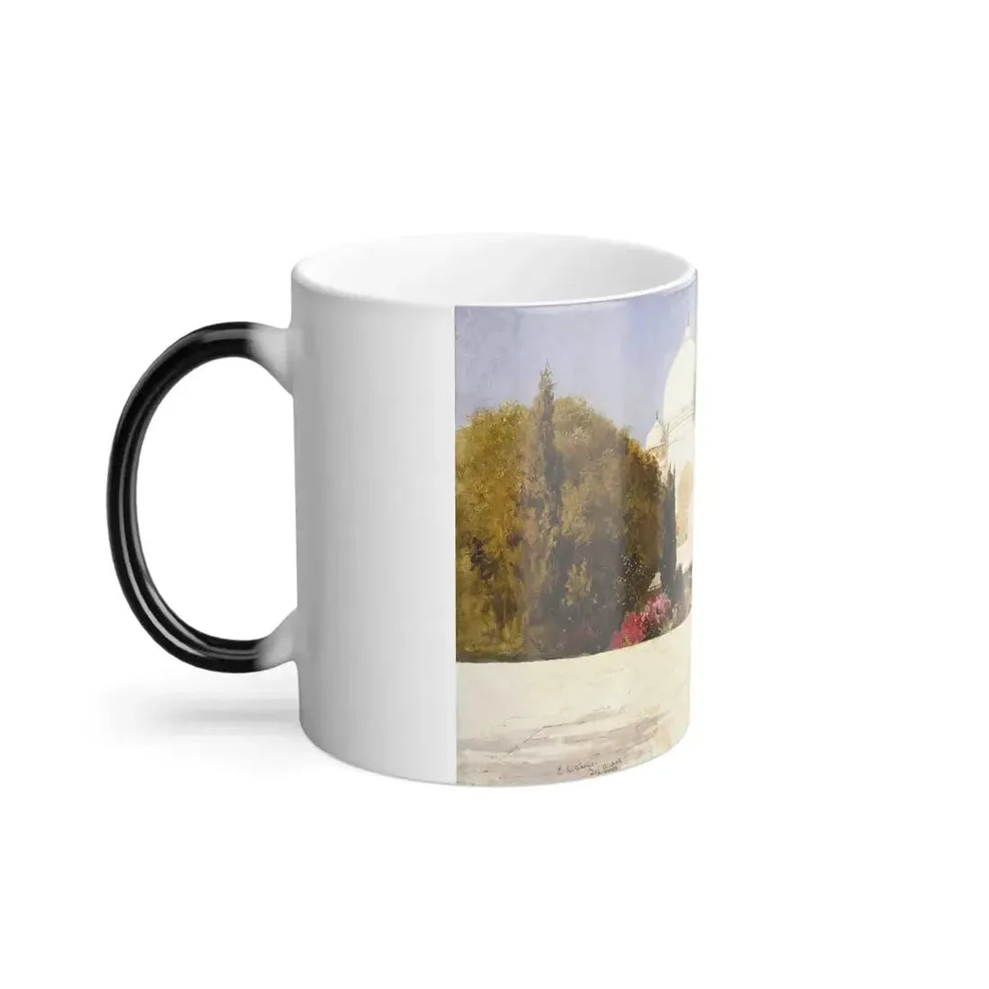 Edwin Lord Weeks (1849-1903) The Taj Mahal - Oil on composition board 1883 - Color Changing Mug 11oz - Go Mug Yourself