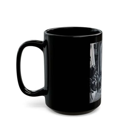 Deadly Victim, Cosmopolitan, April 1955 - Black Coffee Mug-Go Mug Yourself