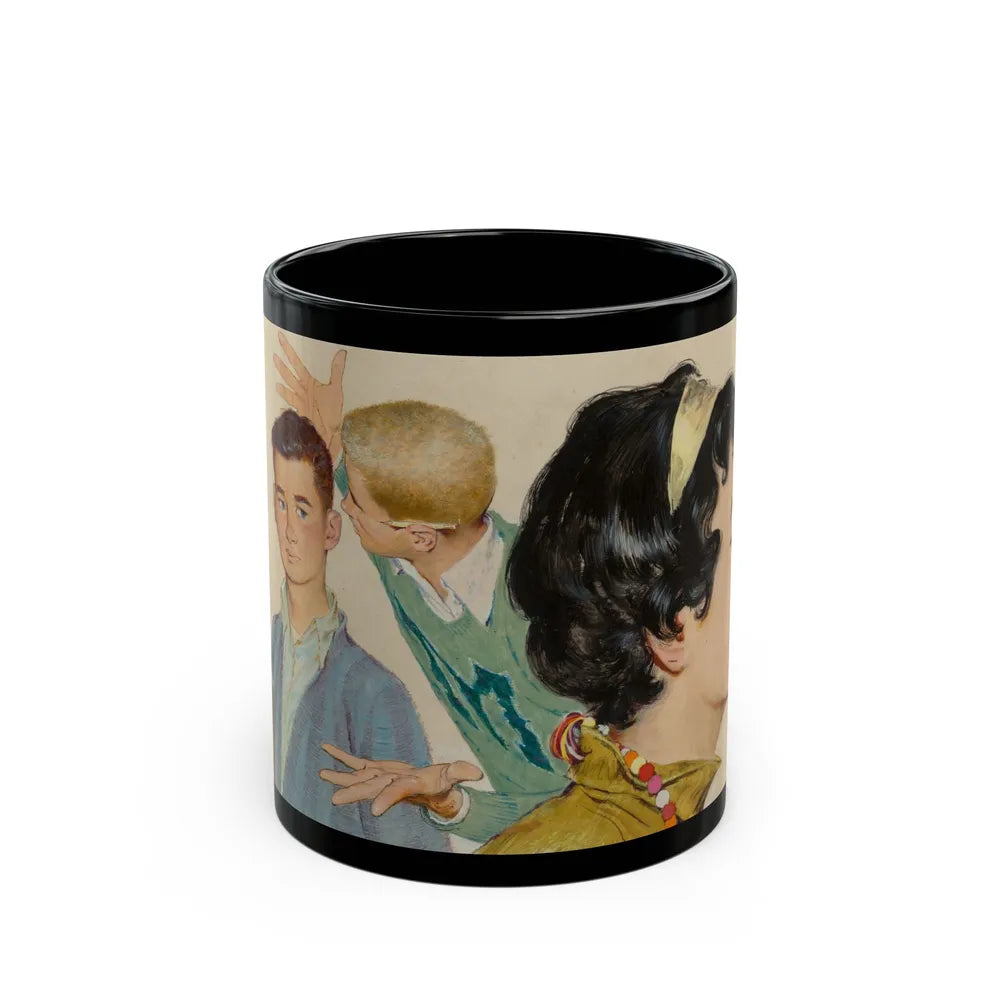 Don't Be Shy, 1958 - Black Coffee Mug-11oz-Go Mug Yourself