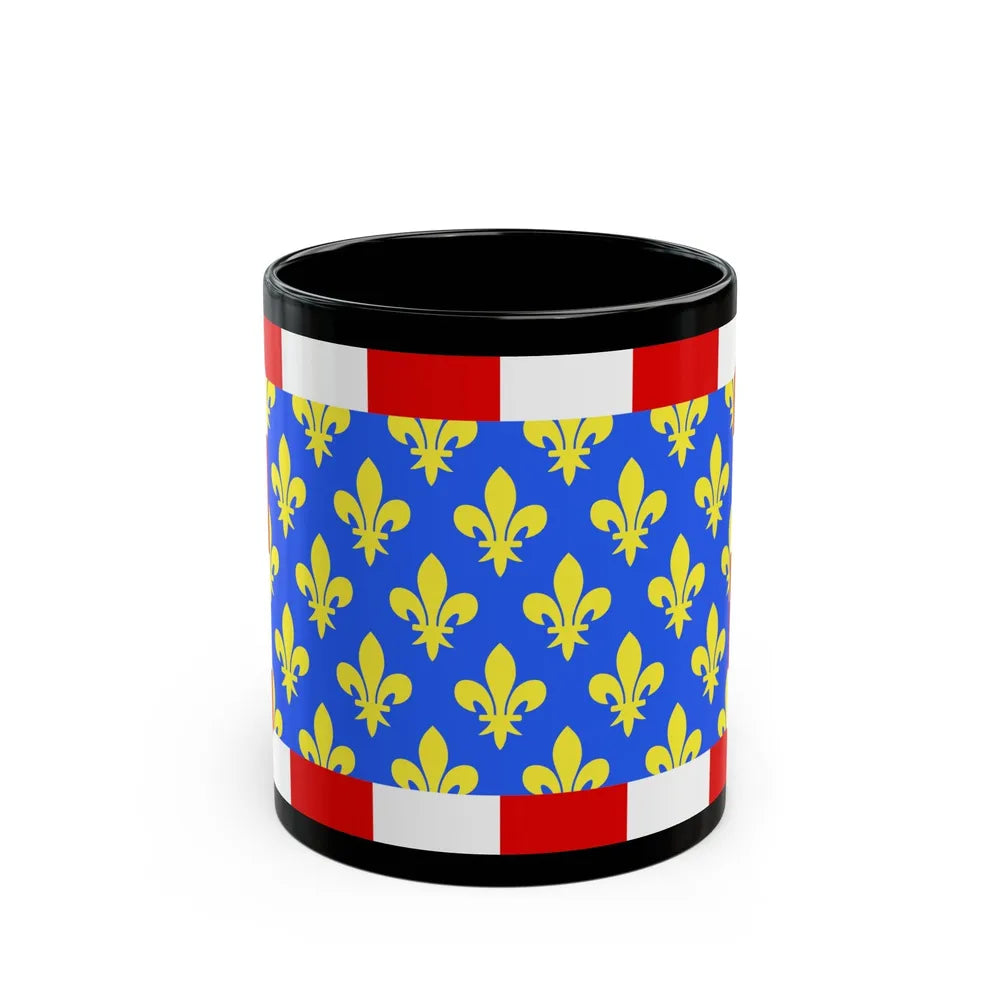 Flag of Indre et Loire France - Black Coffee Mug-11oz-Go Mug Yourself