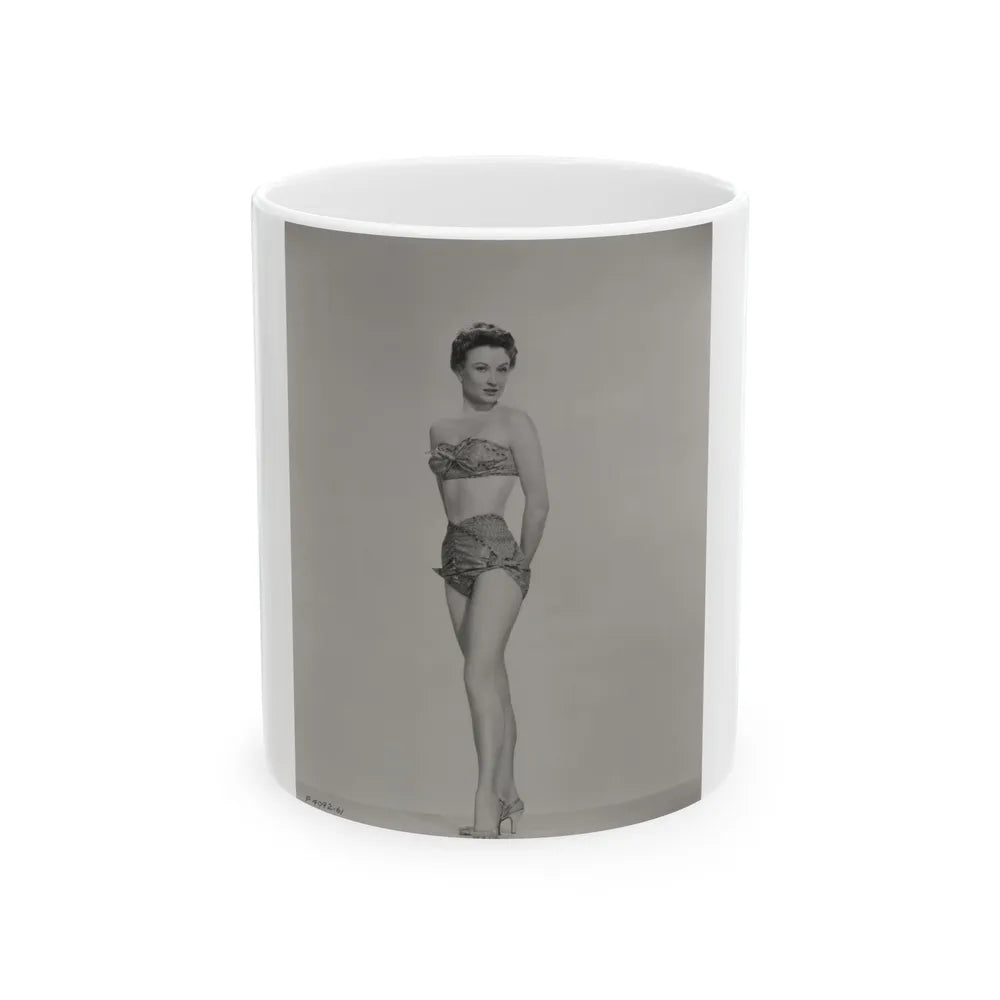 Carol Ohmart #08 - Negative Struck 50's Era Pin-Up Photo High Quality Re-Print (Vintage Female Icon) White Coffee Mug-11oz-Go Mug Yourself