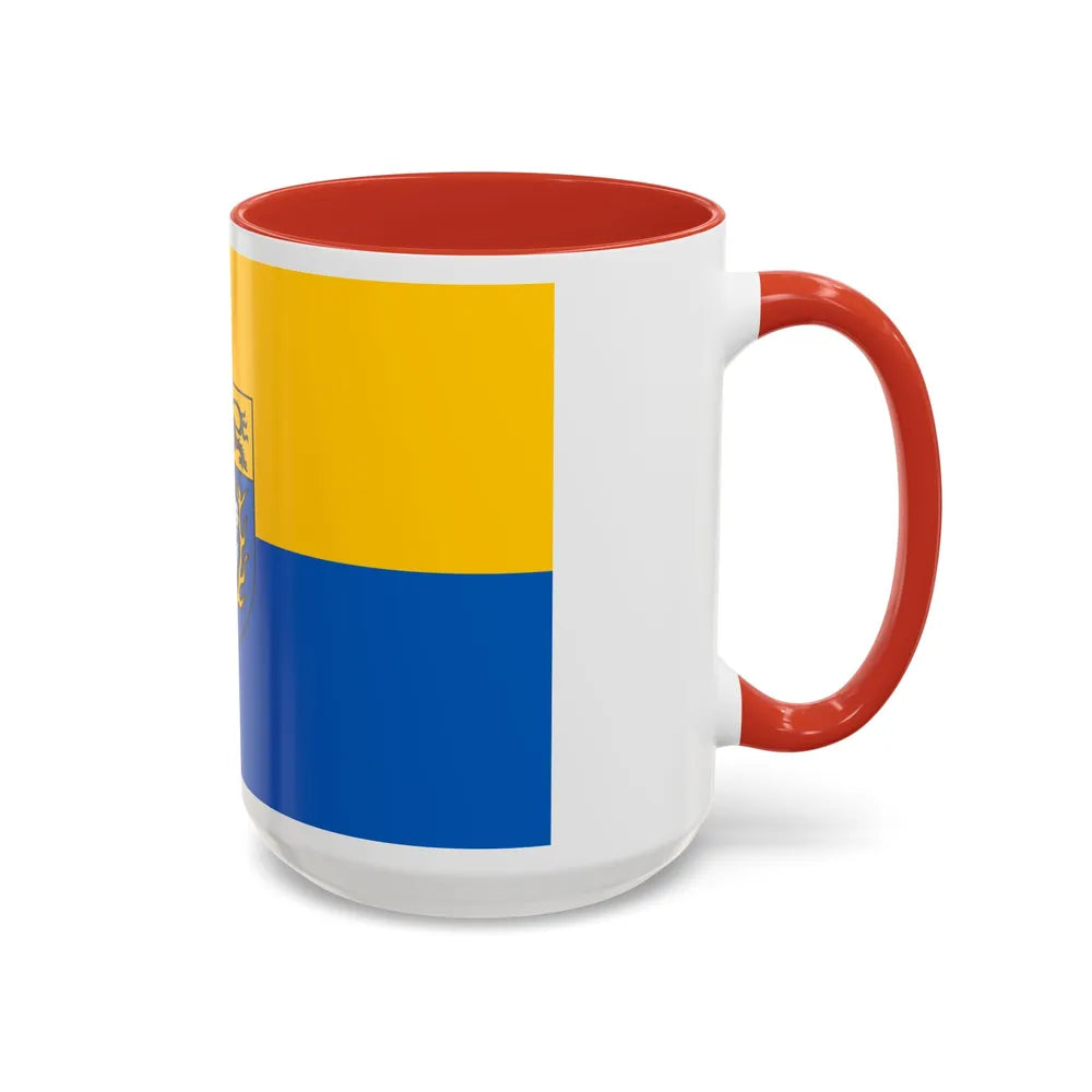 Flag of Aachen Germany - Accent Coffee Mug-Go Mug Yourself