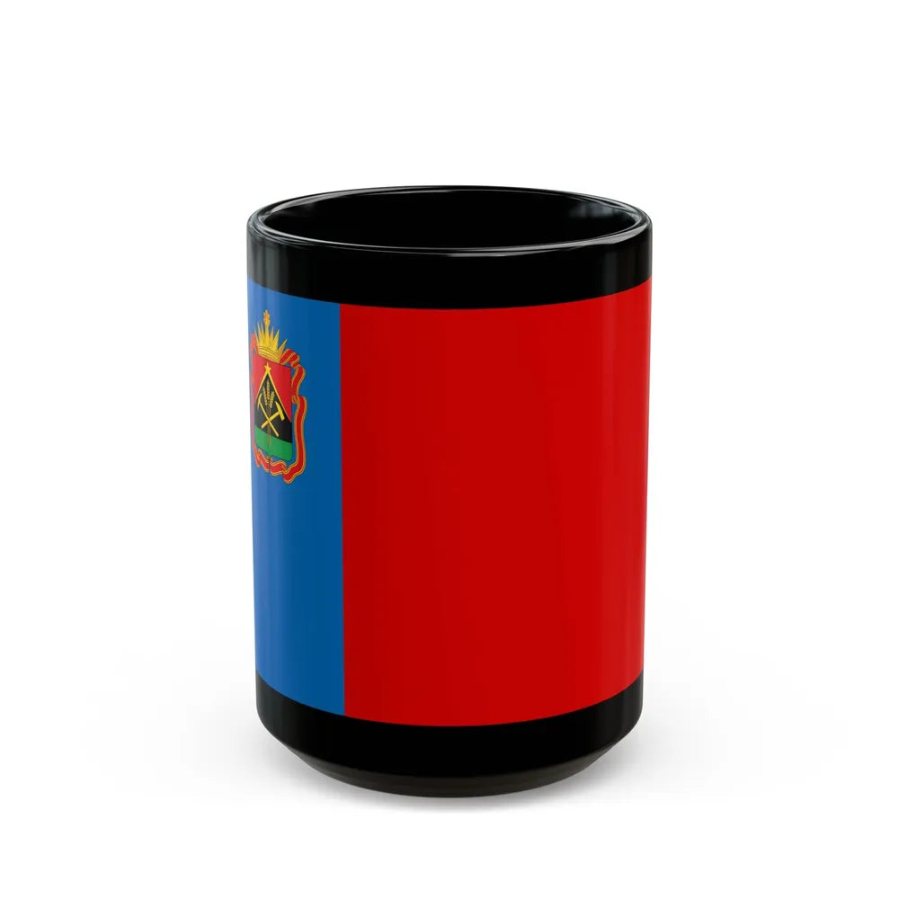 Flag of Kemerovo Oblast Russia - Black Coffee Mug-15oz-Go Mug Yourself